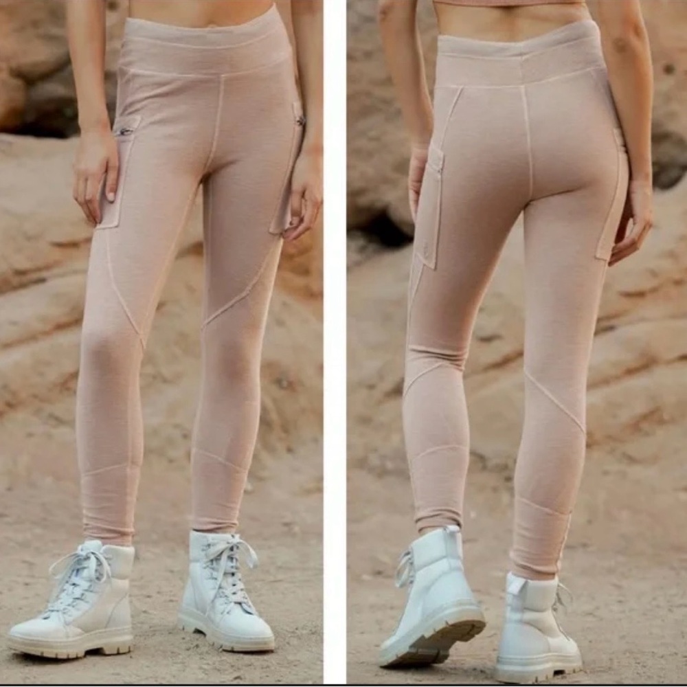 Free People FP Movement Ziggy Leggings Jogger Cameo Dust Size XS